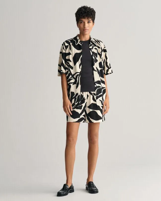 Relaxed fit ‑mitoitetut Palm Print Pull-On-shortsit