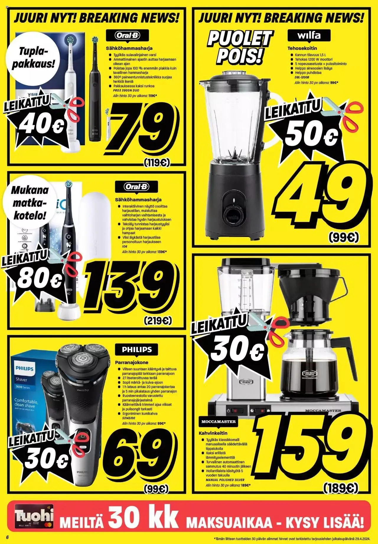 Veikon Kone tarjoukset voimassa alkaen 29. huhtikuuta - 5. toukokuuta 2024 - Tarjouslehti sivu 6