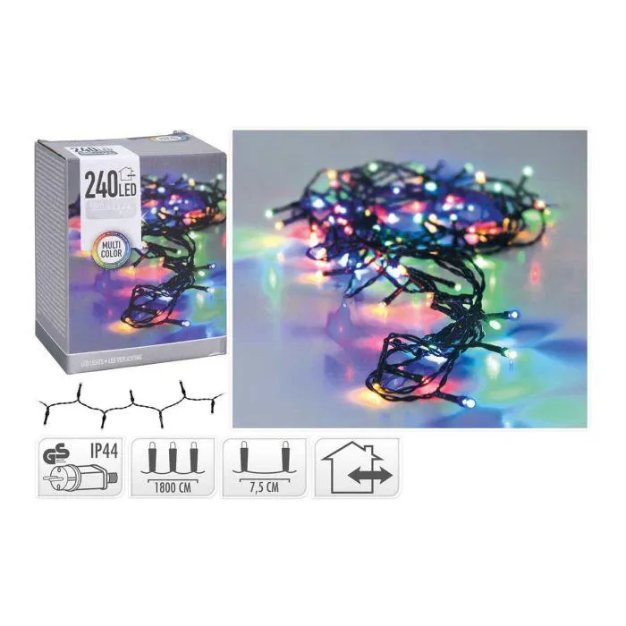LED STRING 240 MULTI OUTDOOR LED 240 PERUSVALOSARJA, MONIVÄRI,