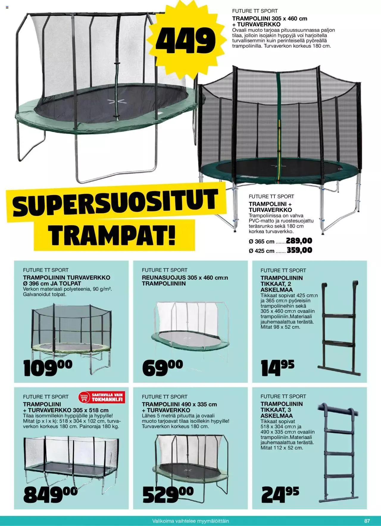 Tokmanni - Kesä 2023 voimassa alkaen 17. huhtikuuta - 31. joulukuuta 2023 - Tarjouslehti sivu 87