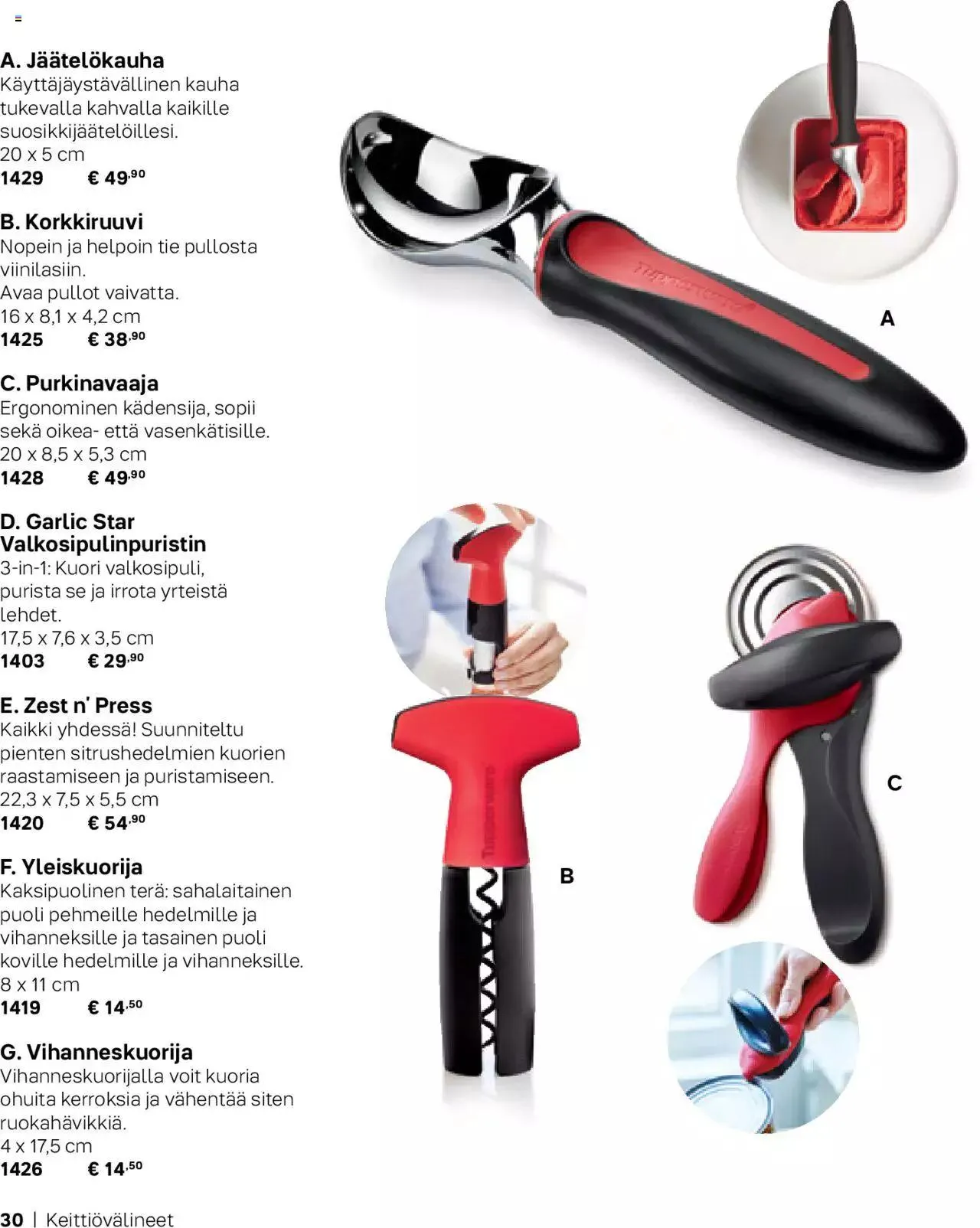 Tupperware tarjoukset Syksy / Talvi 2023-24 voimassa alkaen 29. syyskuuta - 31. joulukuuta 2023 - Tarjouslehti sivu 30