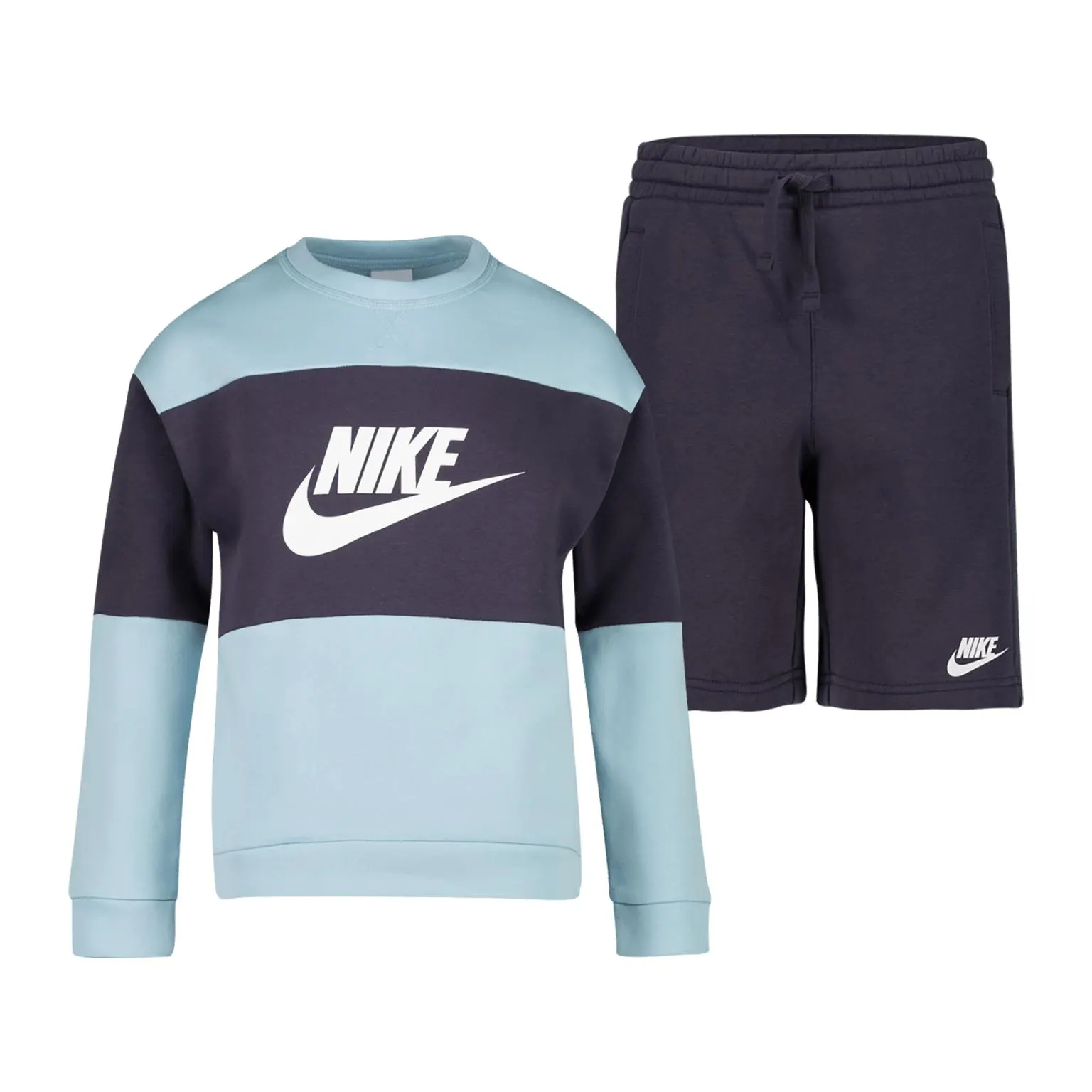 Sportswear French Terry Tracksuit, nuorten verryttelyasu shortseilla