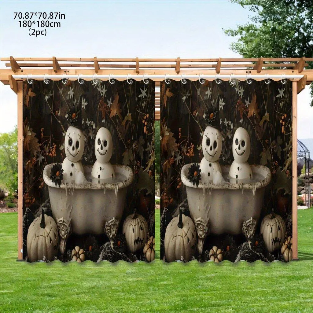 Halloween Ulkoverkko Lumenukko Amme Verhot Pickify, 2 PC-180X180cm/71*71in