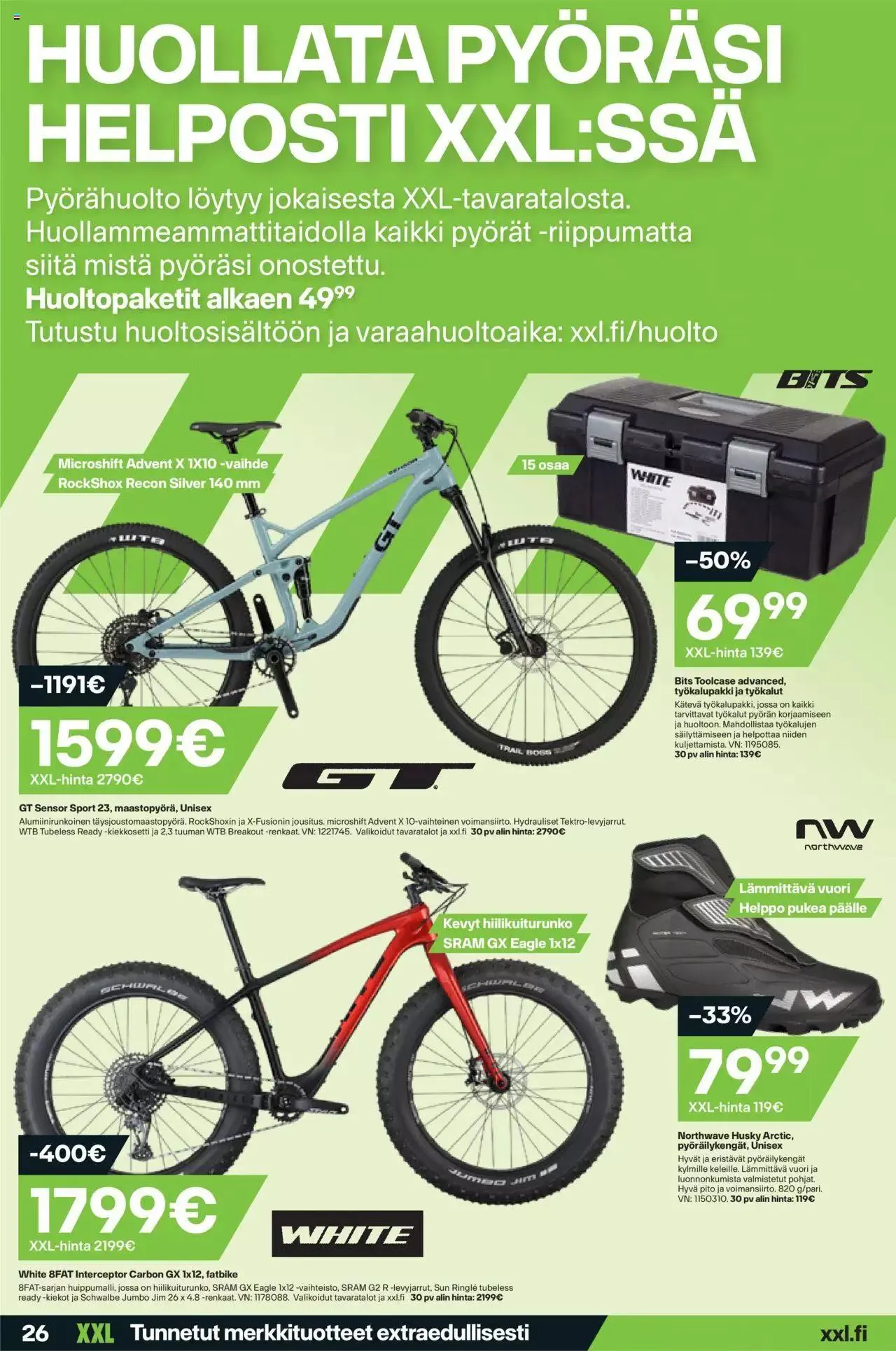 XXL tarjoukset voimassa alkaen 18. syyskuuta - 24. syyskuuta 2023 - Tarjouslehti sivu 26