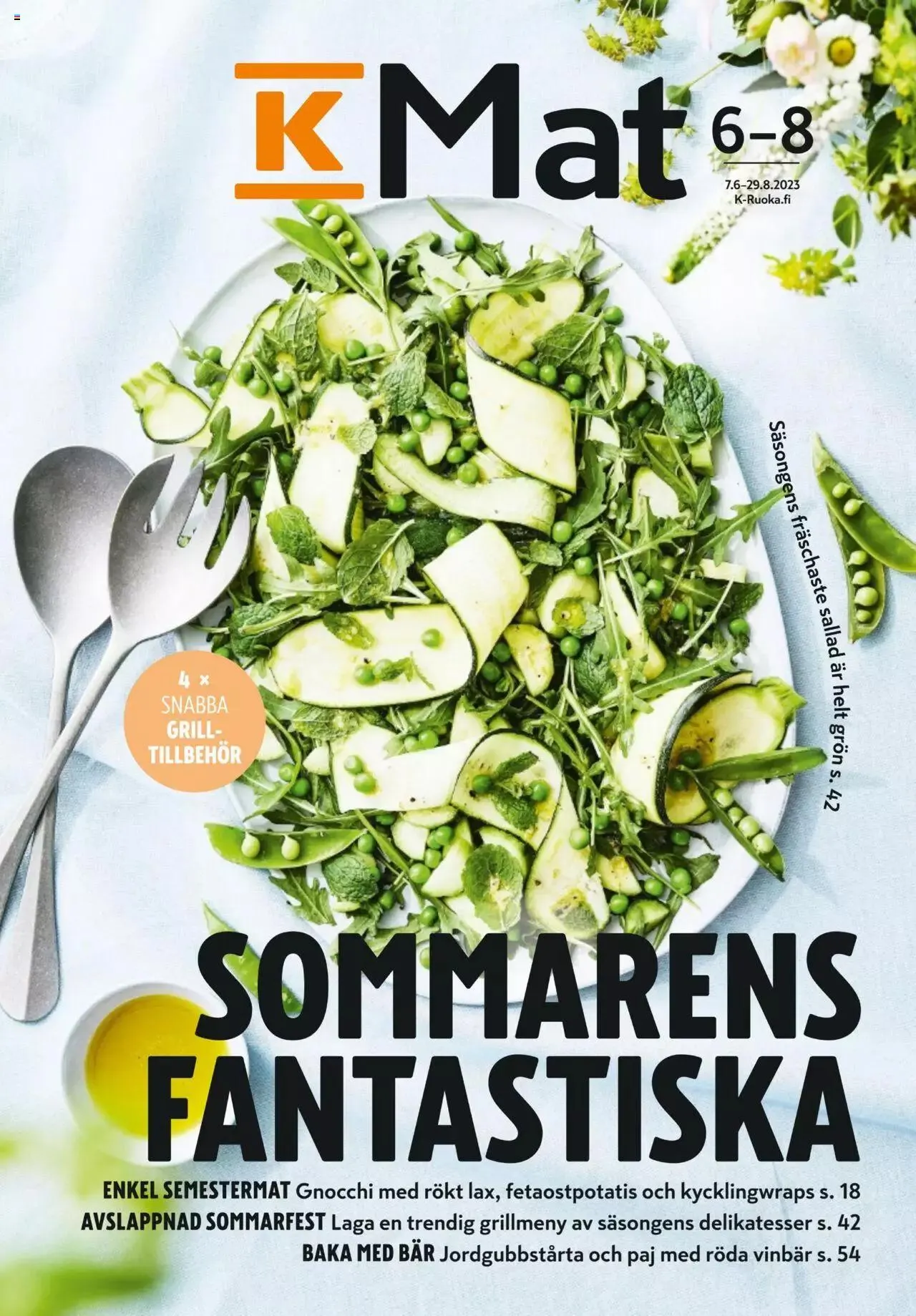 K-Market tarjoukset voimassa alkaen 7. kesäkuuta - 29. elokuuta 2023 - Tarjouslehti sivu 1