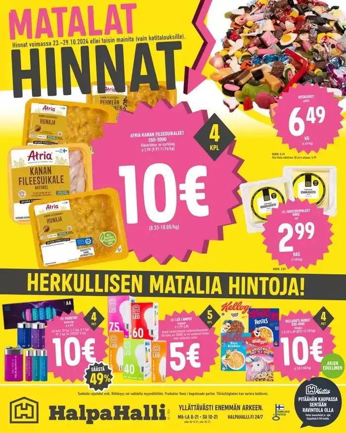 HalpaHalli tarjoukset - 1