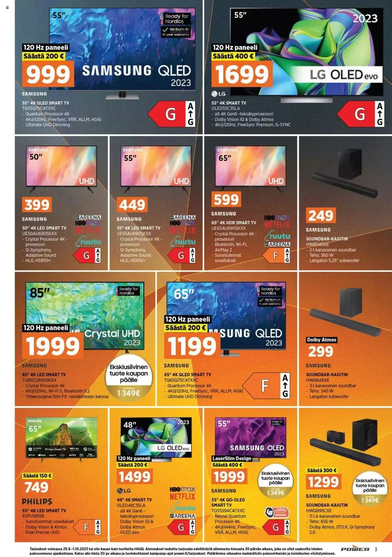 Power tarjoukset voimassa alkaen 25. syyskuuta - 1. lokakuuta 2023 - Tarjouslehti sivu 3