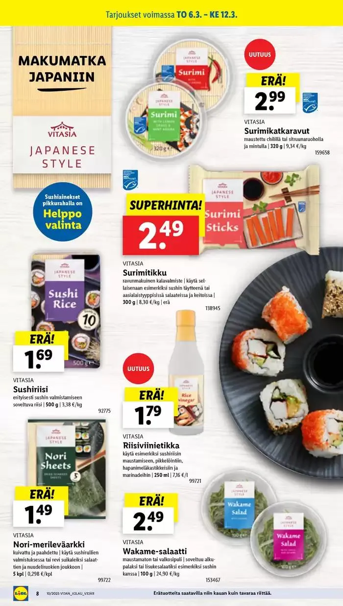 Houkuttelevia erikoistarjouksia kaikille voimassa alkaen 3. maaliskuuta - 12. maaliskuuta 2025 - Tarjouslehti sivu 10