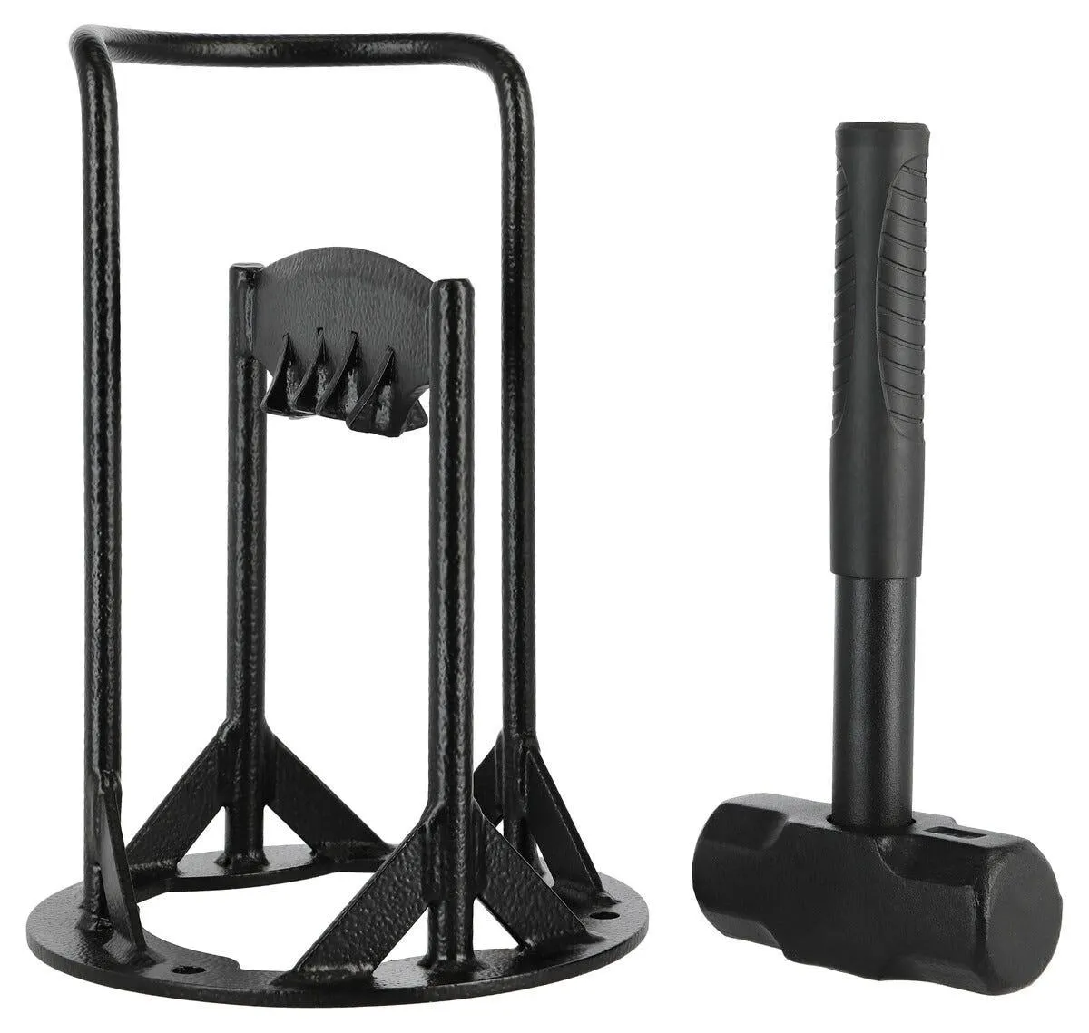 Manuaalinen halkomakone ja moukari