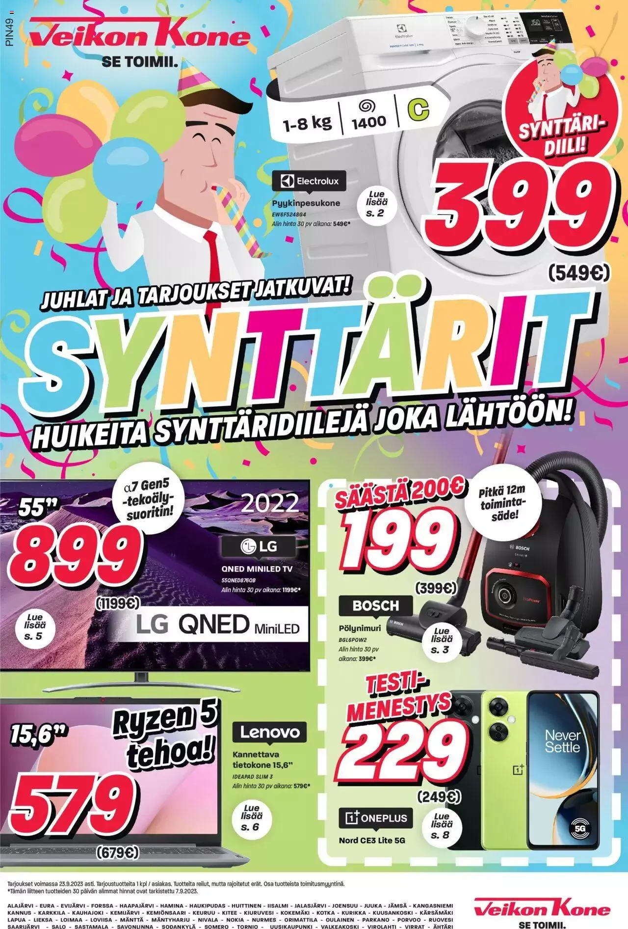 Veikon Kone tarjoukset voimassa alkaen 18. syyskuuta - 23. syyskuuta 2023 - Tarjouslehti sivu 1