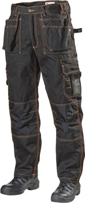 Työhousut L.Brador 161PB Musta/Oranssi