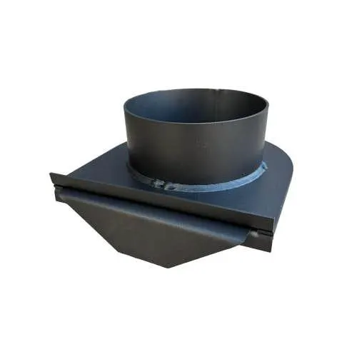 Pisla savupeltilaite 120mm musta/teräs