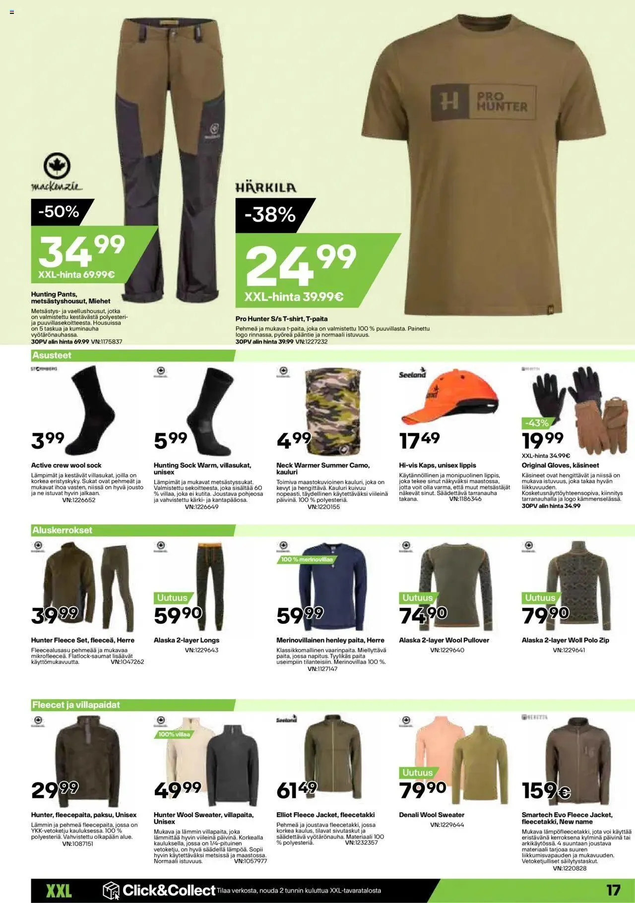 XXL tarjoukset voimassa alkaen 19. elokuuta - 25. elokuuta 2024 - Tarjouslehti sivu 17