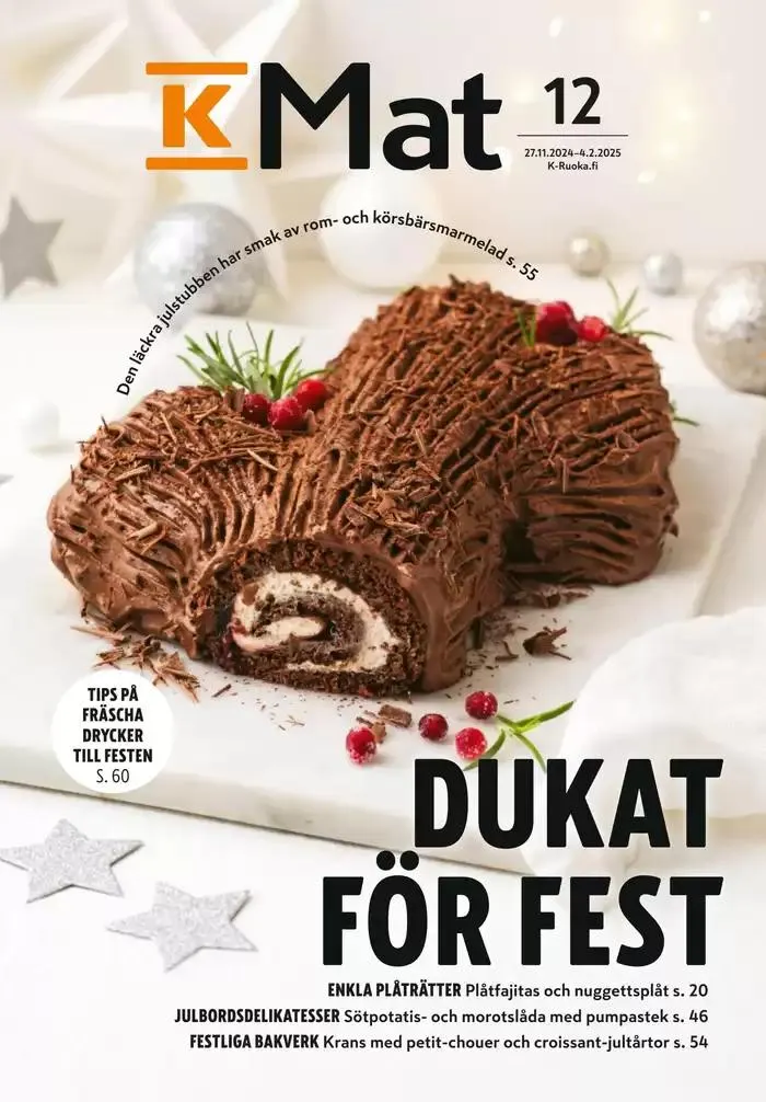 K-Mat 12/2024 voimassa alkaen 27. marraskuuta - 11. joulukuuta 2024 - Tarjouslehti sivu 1