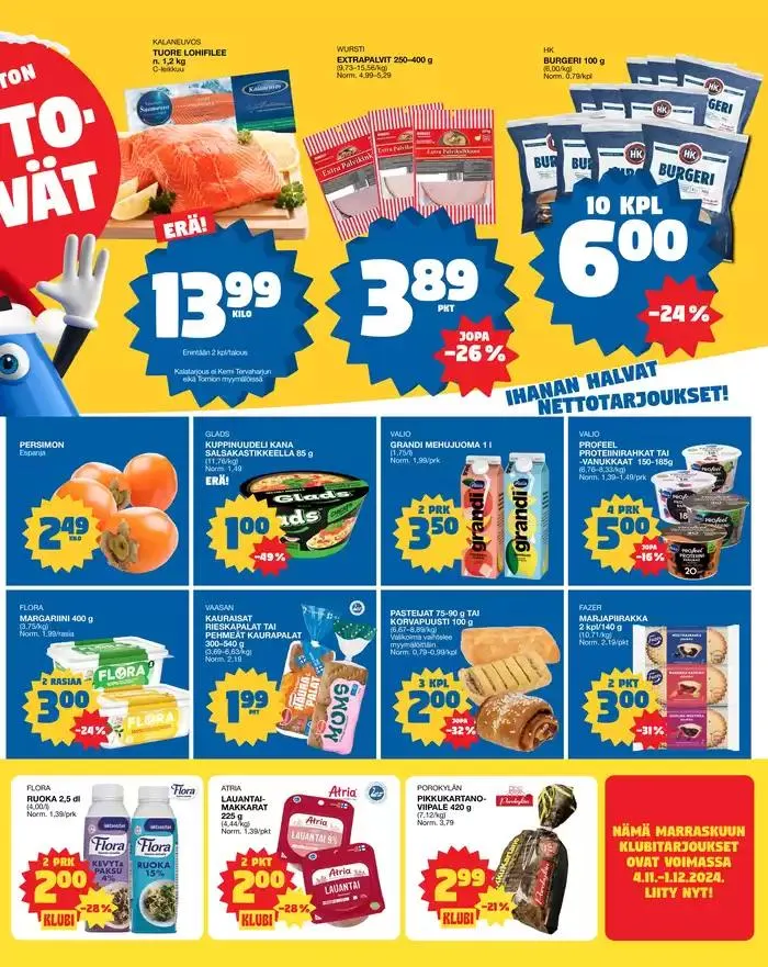 Ruokatarjoukset voimassa alkaen 21. marraskuuta - 5. joulukuuta 2024 - Tarjouslehti sivu 3
