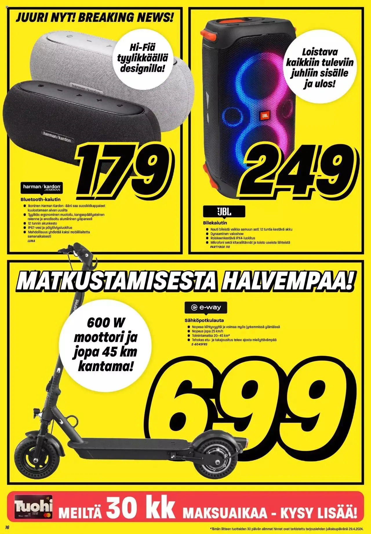 Veikon Kone tarjoukset voimassa alkaen 29. huhtikuuta - 5. toukokuuta 2024 - Tarjouslehti sivu 16