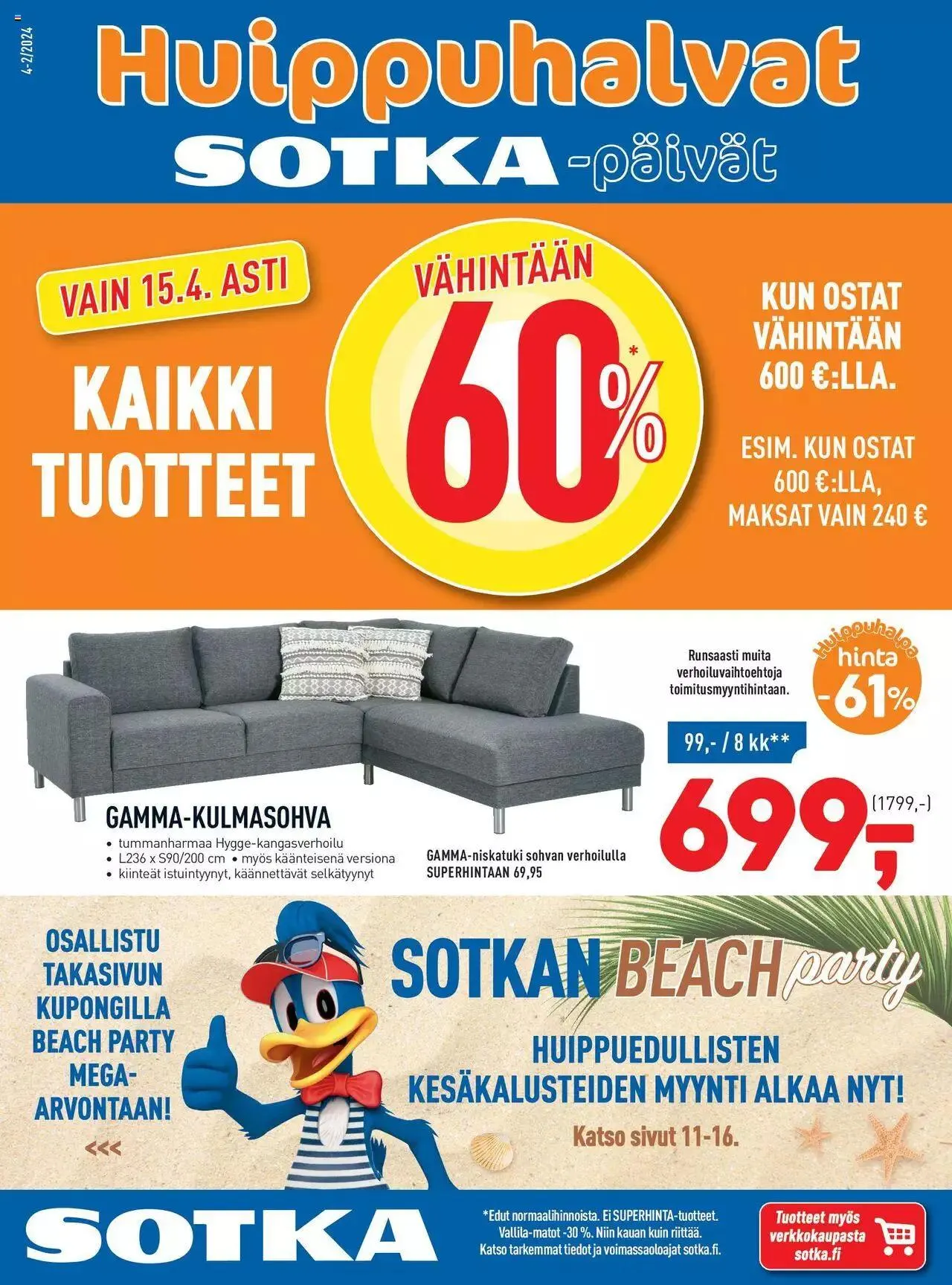 Sotka tarjoukset voimassa alkaen 9. huhtikuuta - 31. joulukuuta 2024 - Tarjouslehti sivu 1