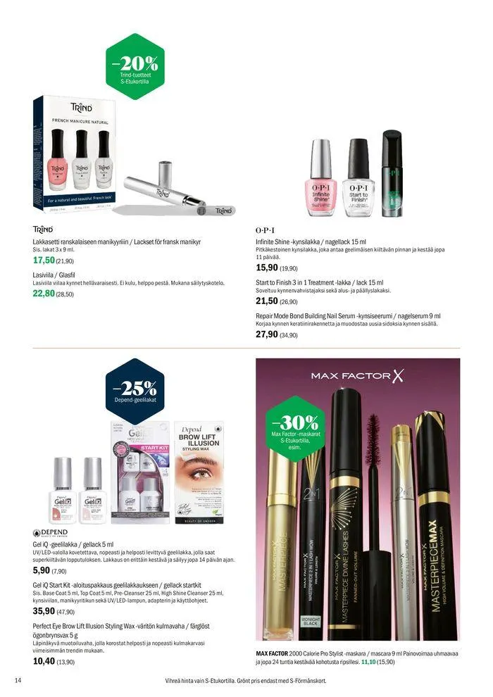 Kuvasto elokuu 2024 voimassa alkaen 29. heinäkuuta - 1. syyskuuta 2024 - Tarjouslehti sivu 14