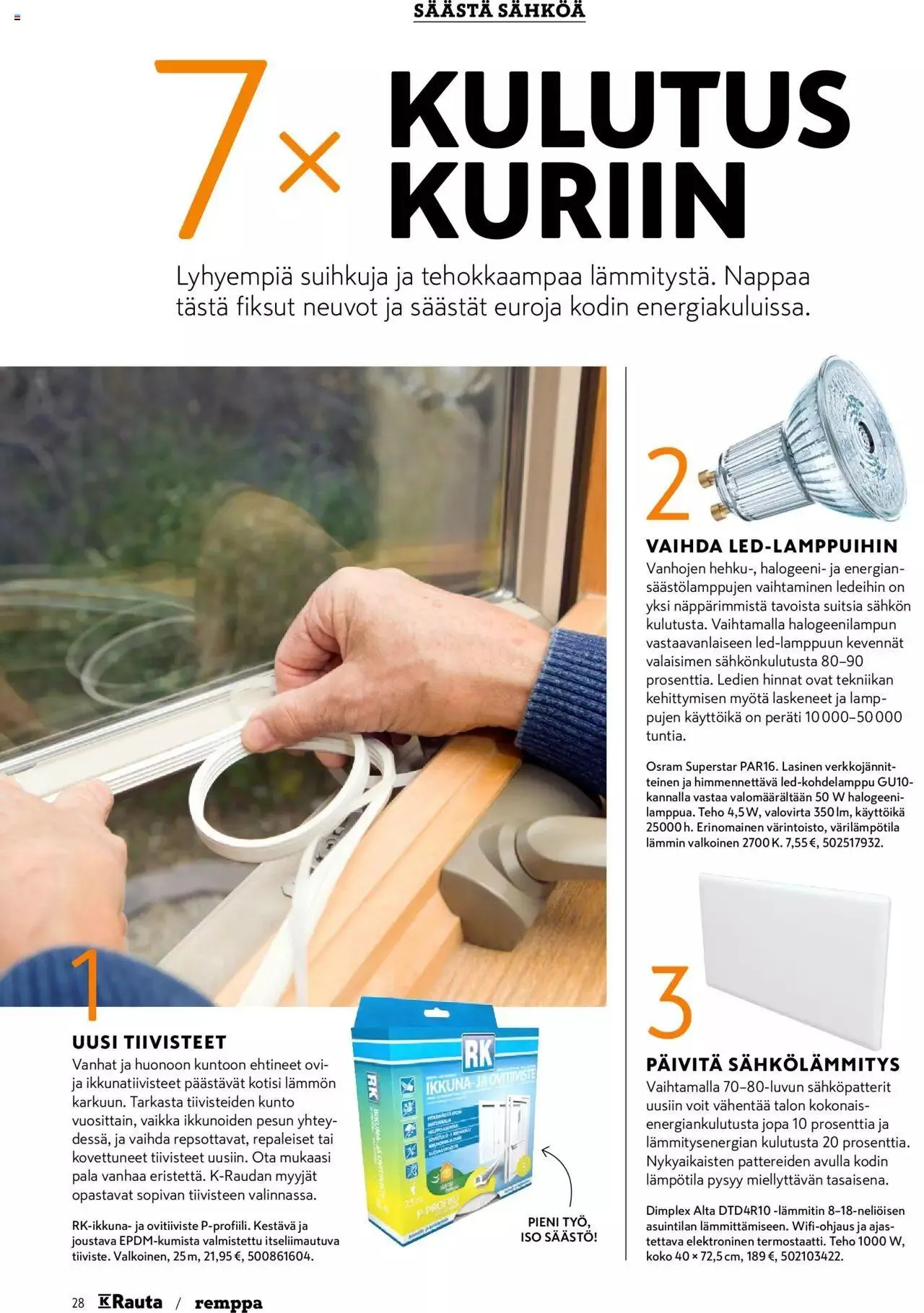 K-Rauta tarjoukset voimassa alkaen 8. tammikuuta - 30. tammikuuta 2024 - Tarjouslehti sivu 28