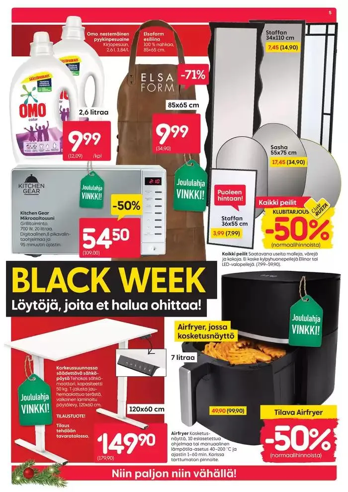 Black week voimassa alkaen 26. marraskuuta - 1. joulukuuta 2024 - Tarjouslehti sivu 7