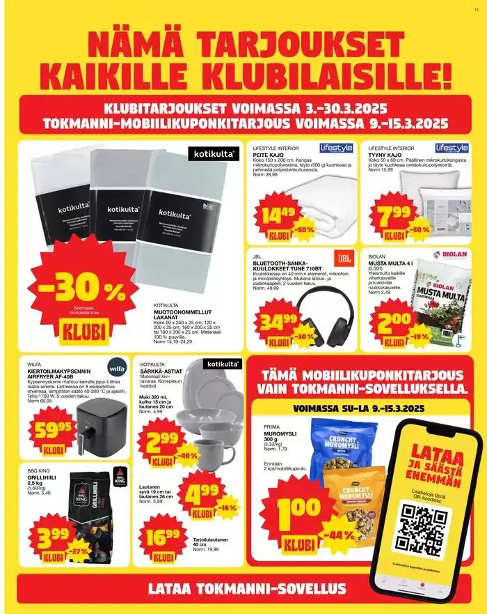 Tarjoussanomat voimassa alkaen 10. maaliskuuta - 16. maaliskuuta 2025 - Tarjouslehti sivu 11
