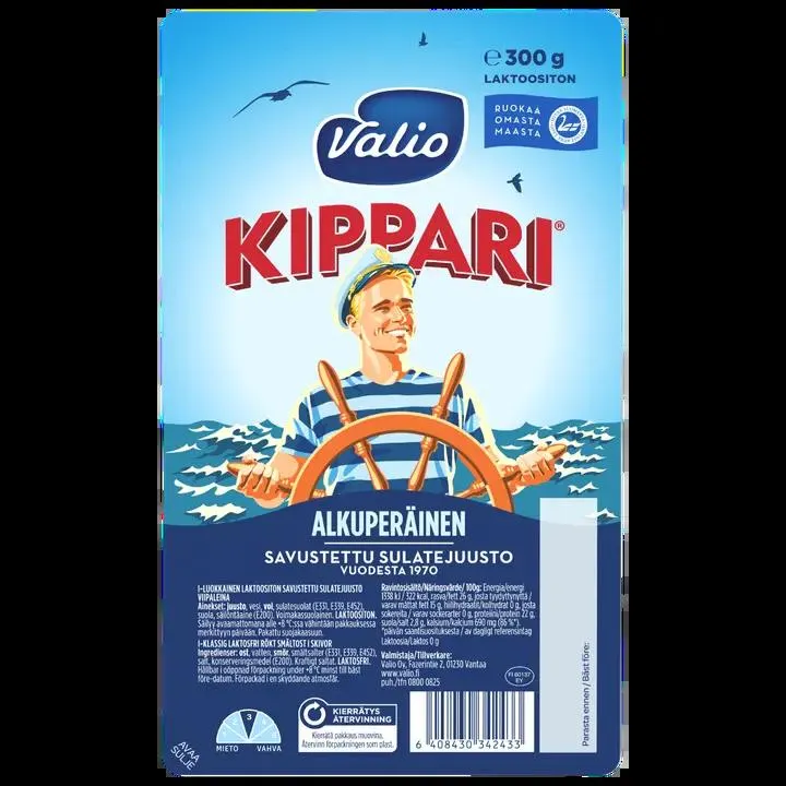 Valio Kippari® e300 g sulatejuustoviipale laktoositon