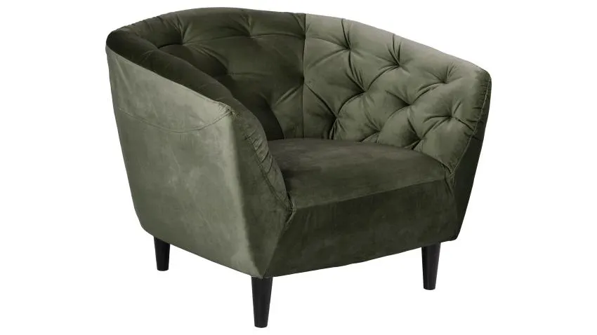 RIA-nojatuoli Vic-kangas, tummanvihreä