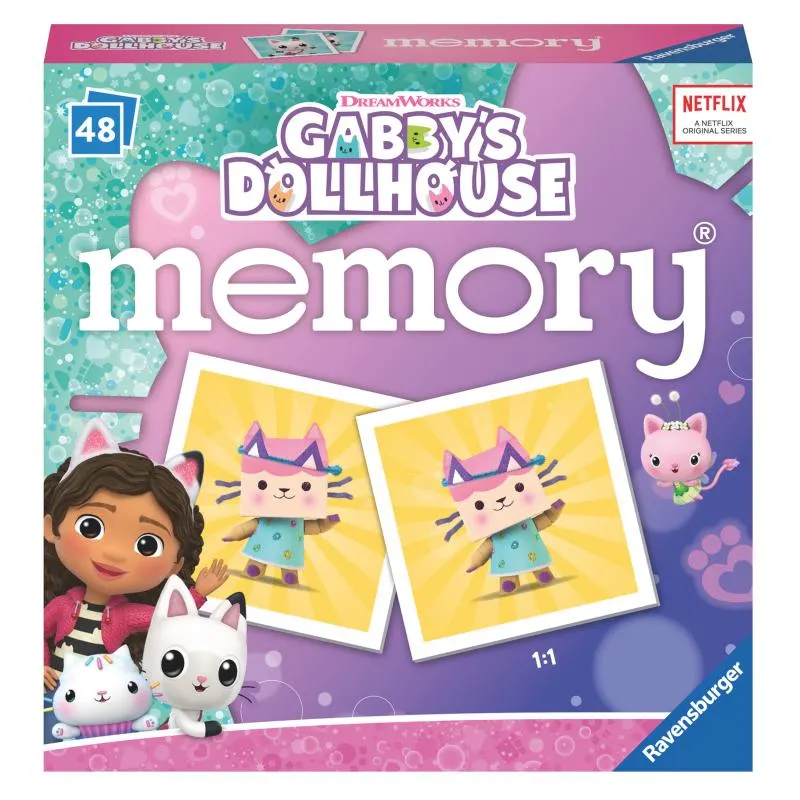 Muistipeli Ravensburger Gabbys Dollhouse Mini memory