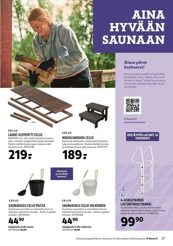 Autta alkuun ja eteenpain voimassa alkaen 24. toukokuuta - 4. kesäkuuta 2024 - Tarjouslehti sivu 37