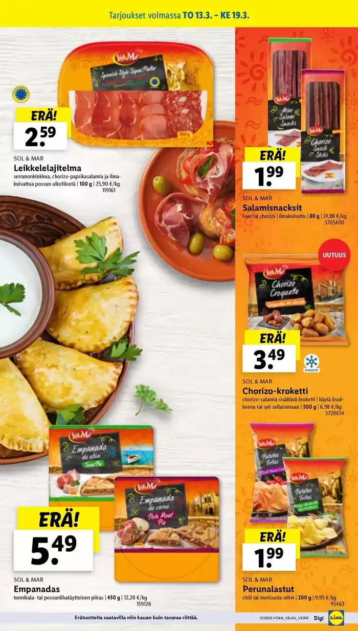 Lidl tarjoukset voimassa alkaen 10. maaliskuuta - 19. maaliskuuta 2025 - Tarjouslehti sivu 15