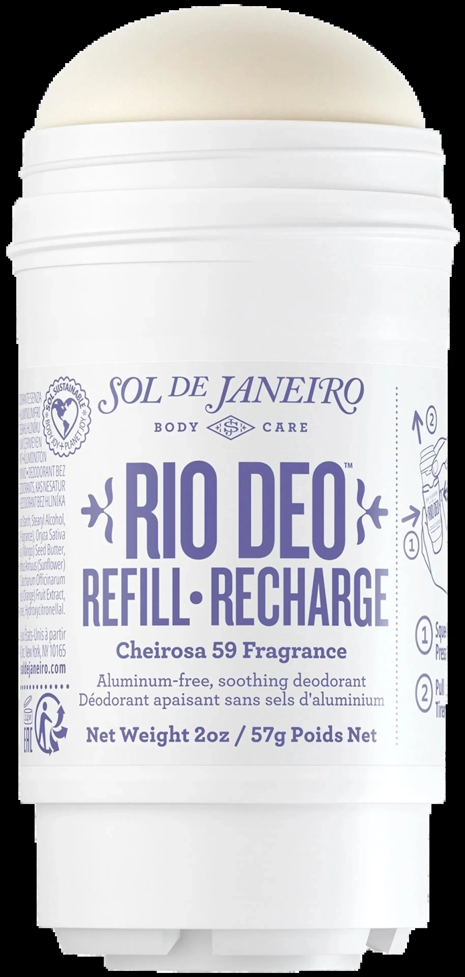 Sol de Janeiro Rio Deo Cheirosa 59 deodorantti täyttöpakkaus 57 g