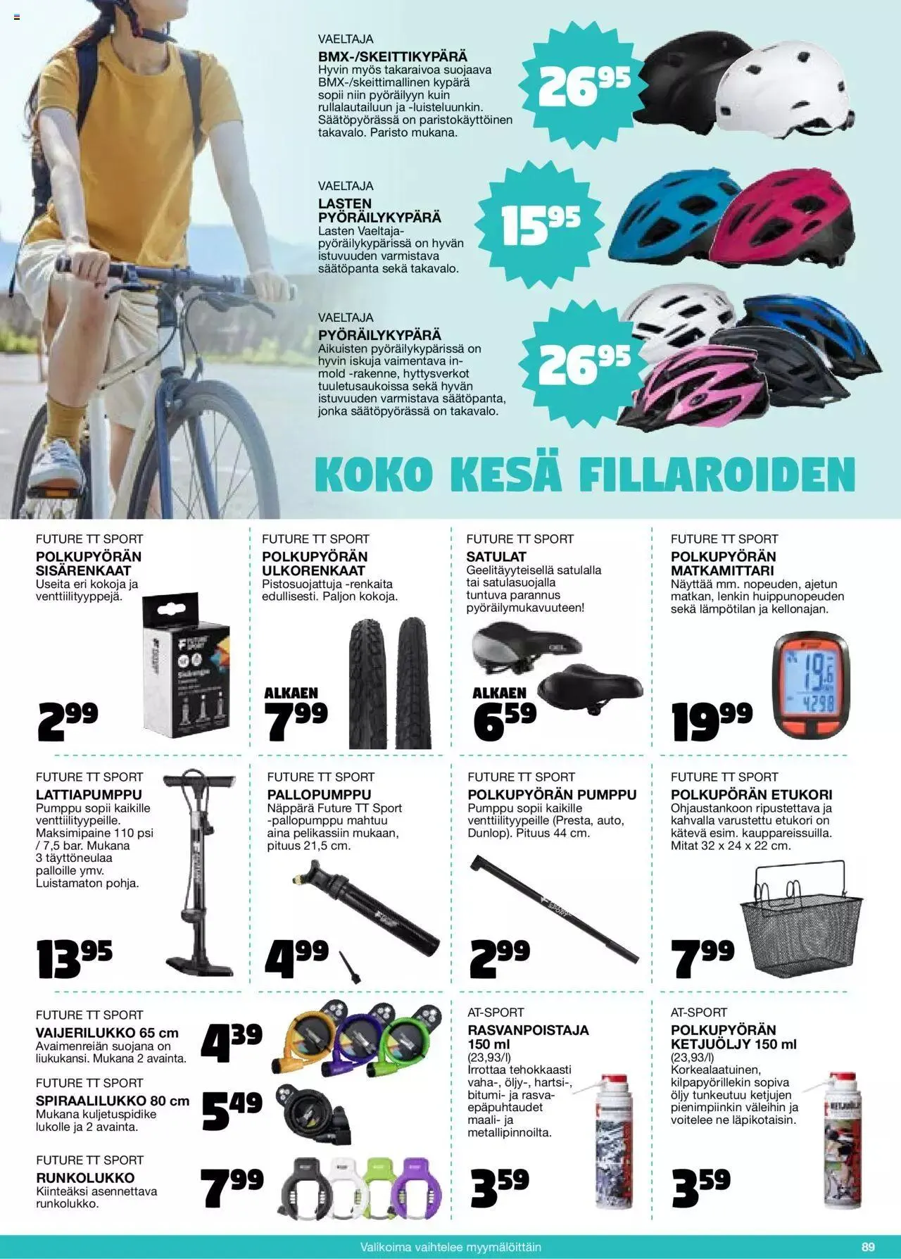 Tokmanni - Kesä 2024 voimassa alkaen 1. huhtikuuta - 31. joulukuuta 2024 - Tarjouslehti sivu 89