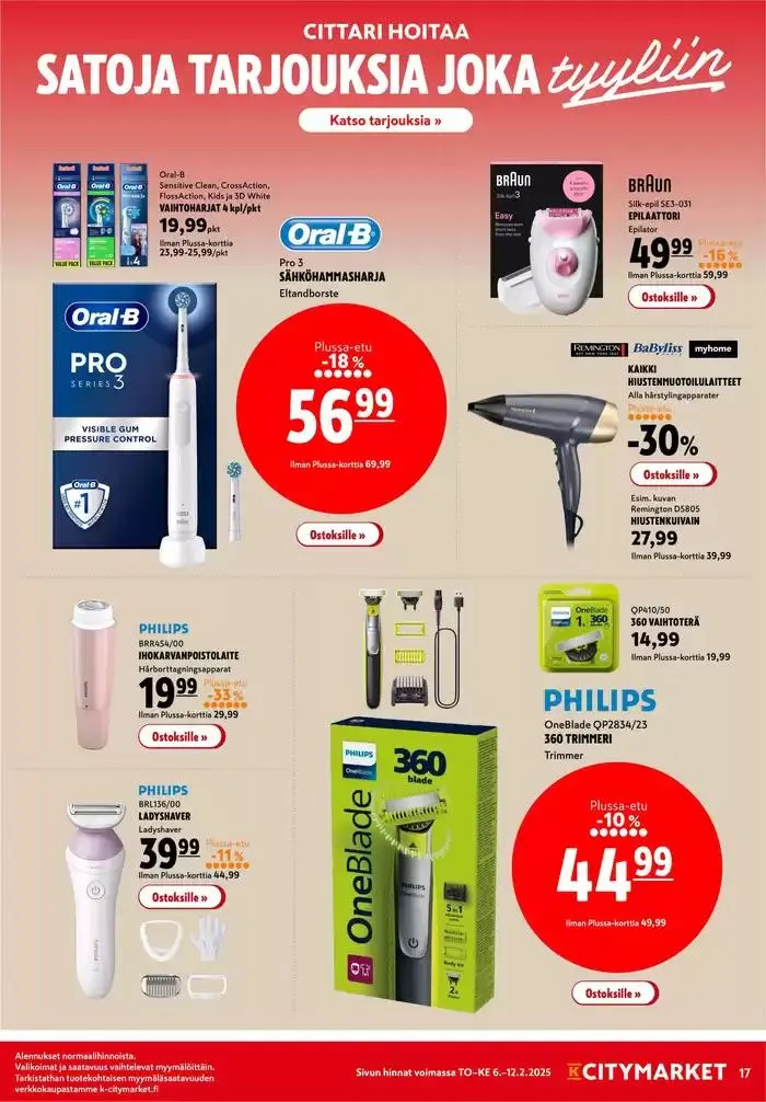 K-citymarket tarjoukset voimassa alkaen 6. helmikuuta - 20. helmikuuta 2025 - Tarjouslehti sivu 17
