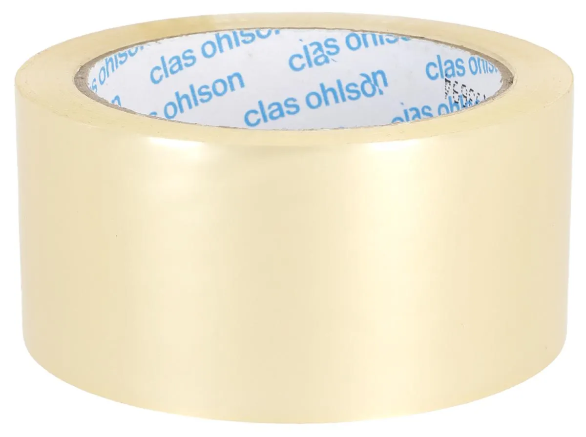 Pakkausteippi hiljainen läpinäkyvä, 50 mm x 66 m