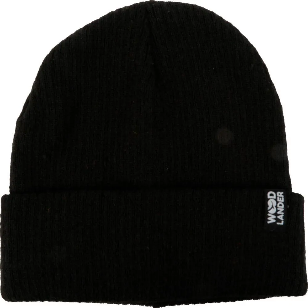 Woodlander Nord merinovillapipo musta