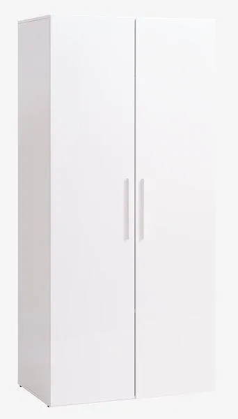 Kleiderschrank HELSTRUP 97x208 hochglanz/weiss