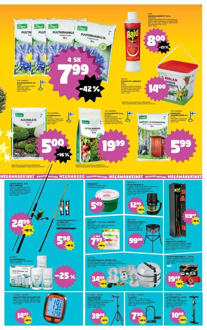 Mega- markkinat voimassa alkaen 29. heinäkuuta - 4. elokuuta 2024 - Tarjouslehti sivu 11
