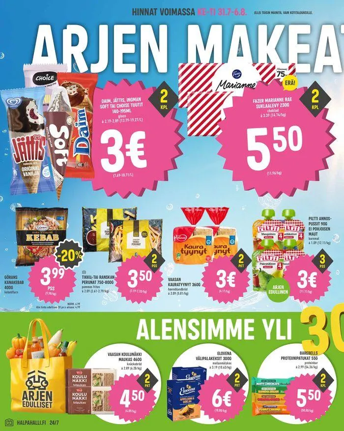 Paluu arkeen voimassa alkaen 31. heinäkuuta - 6. elokuuta 2024 - Tarjouslehti sivu 4