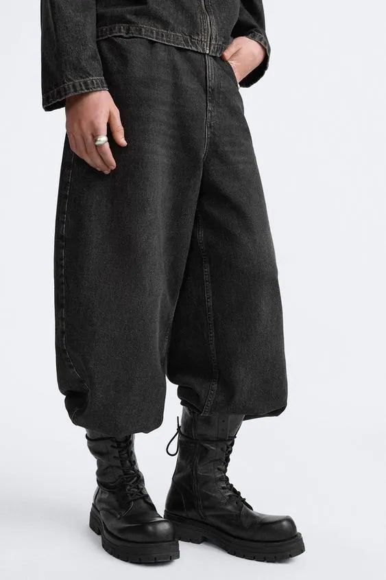 LEATHER LACE-UP KNEE-HIGH BOOTS - LIMITED EDITION