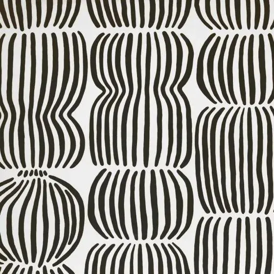 Pentik Vilja akryylipinnoitettu puuvillakangas musta