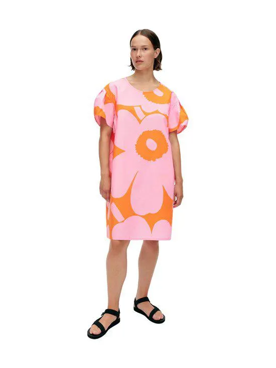 Avomeri Unikko -luomupuuvillamekko