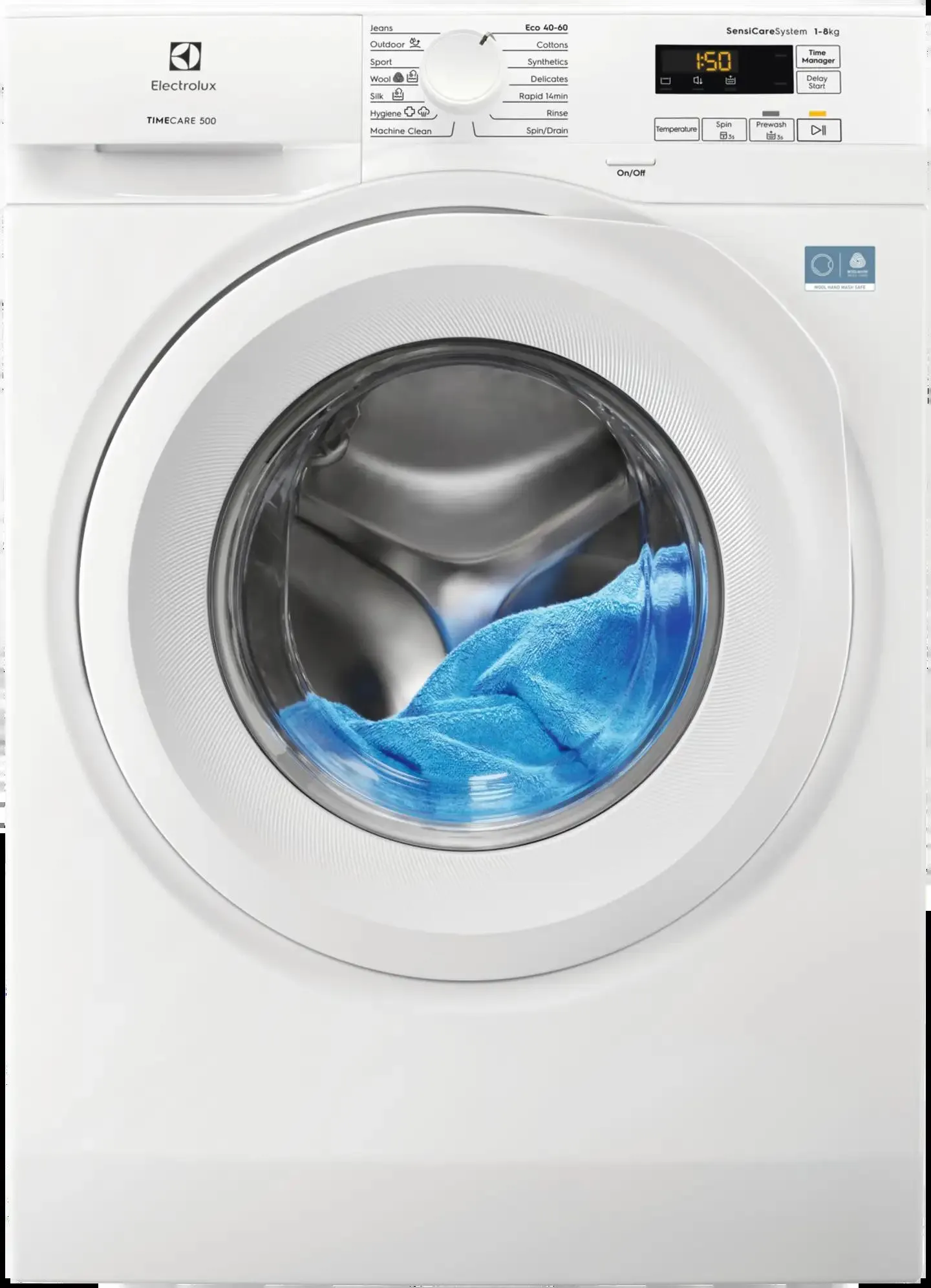 Electrolux edestä täytettävä pyykinpesukone EW5F4248N1 8kg valkoinen