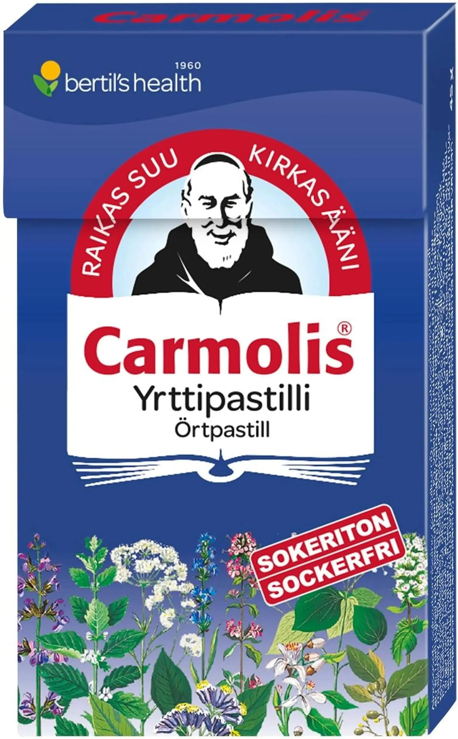 bertil´s health Carmolis sokeriton yrttipastilli 45 g
