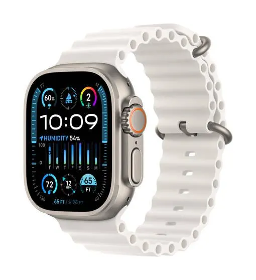 APPLE WATCH ULTRA 2 (GPS + CELLULAR) 49MM TITANIUM CASE WHITE OCEAN BAND