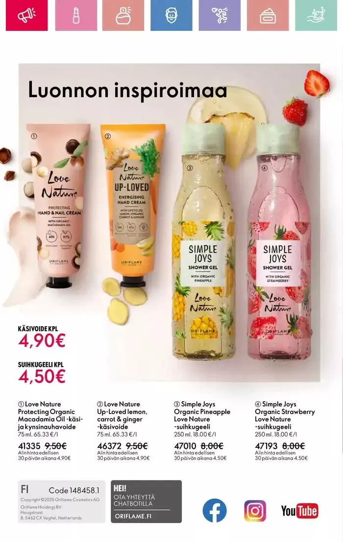 Oriflame tarjoukset voimassa alkaen 9. maaliskuuta - 29. maaliskuuta 2025 - Tarjouslehti sivu 162