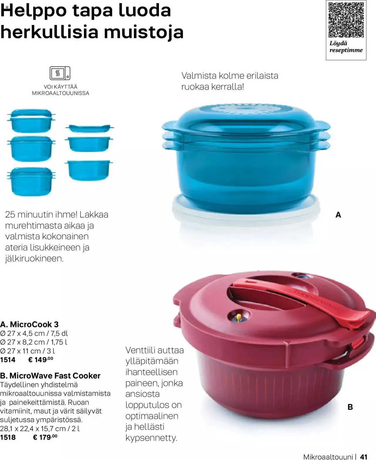 Tupperware tarjoukset Syksy / Talvi 2023-24 voimassa alkaen 29. syyskuuta - 31. joulukuuta 2023 - Tarjouslehti sivu 41