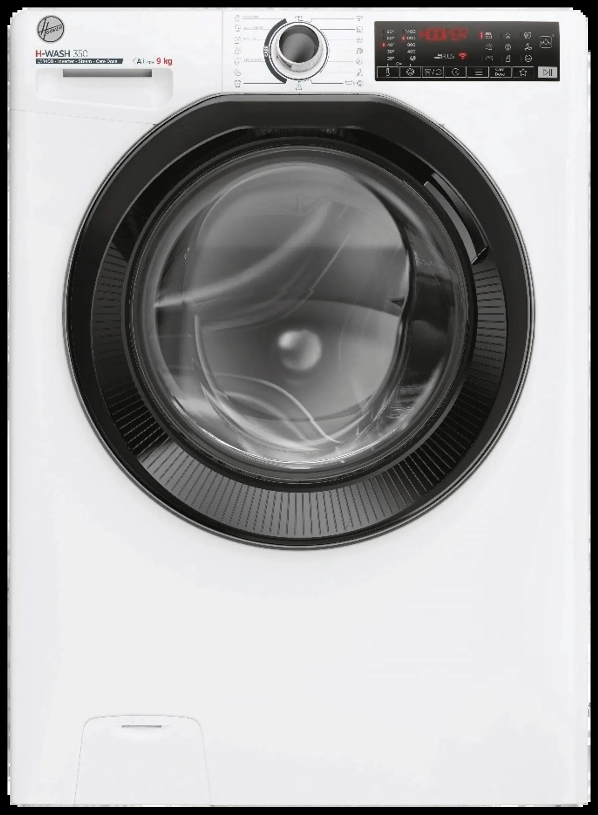 Hoover edestä täytettävä pyykinpesukone H-Wash 350 9kg valkoinen