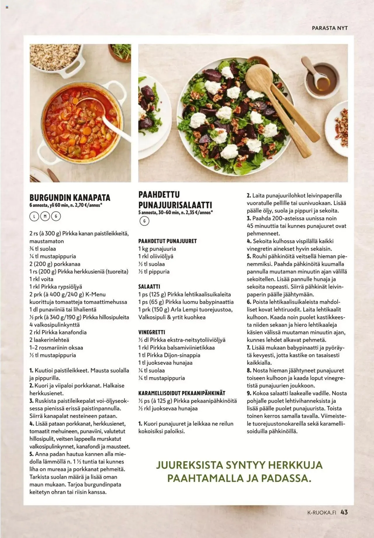 K-Citymarket - K-Ruoka voimassa alkaen 4. lokakuuta - 31. lokakuuta 2023 - Tarjouslehti sivu 43