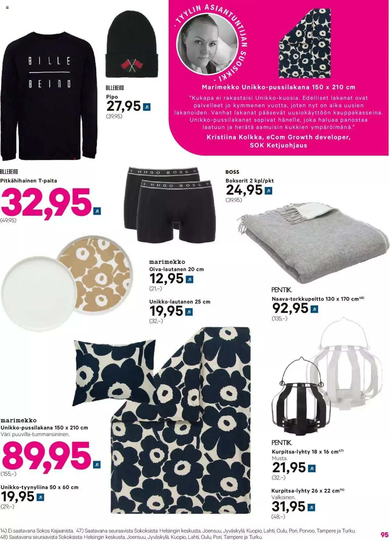 Sokos - Sokos 3+1 päivää kuvasto S2023 voimassa alkaen 30. elokuuta - 31. joulukuuta 2023 - Tarjouslehti sivu 95