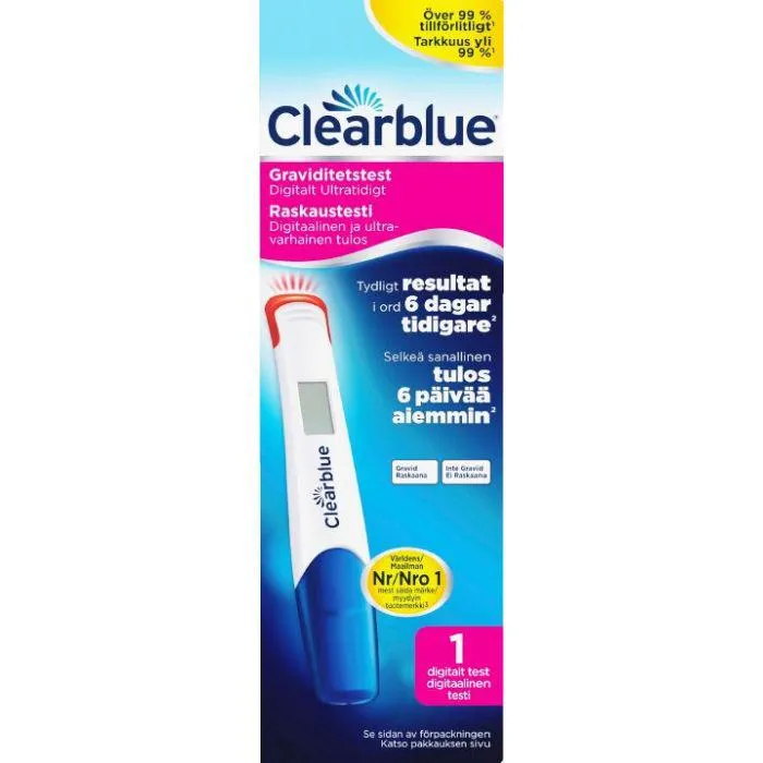 Clearblue Digital Ultra Early 1kpl raskaustesti
